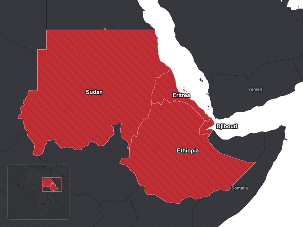 Map of Corne de l’Afrique
