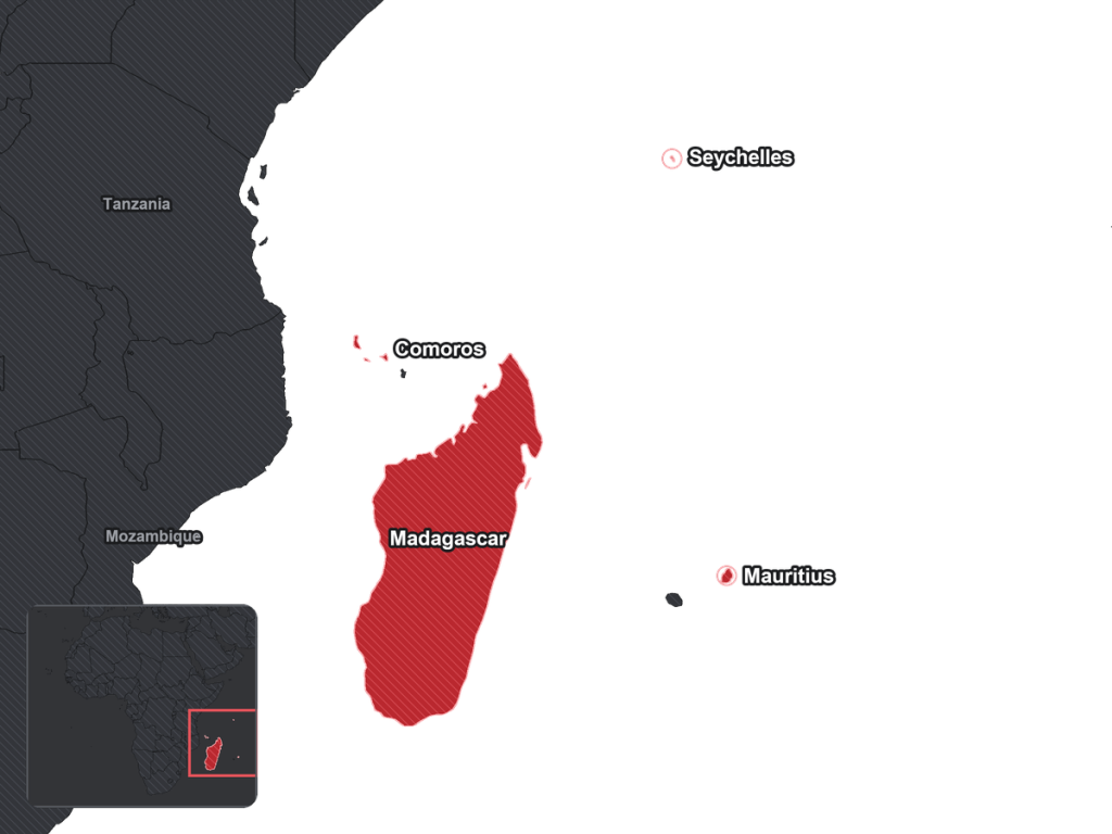 Map of Îles de l’océan Indien